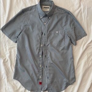 Mountain Khakis Navy and White Plaid Shirt